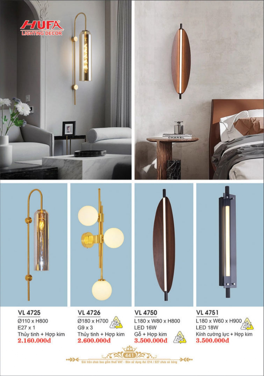 Bảng giá đèn trang trí HUFA